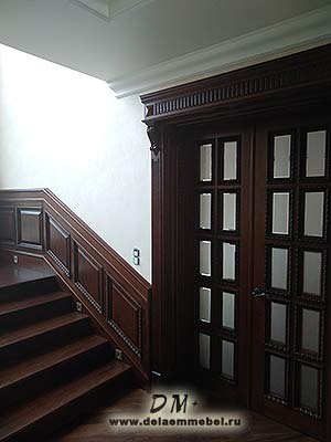 Изготовление и монтаж лестницы, буазери, дверей